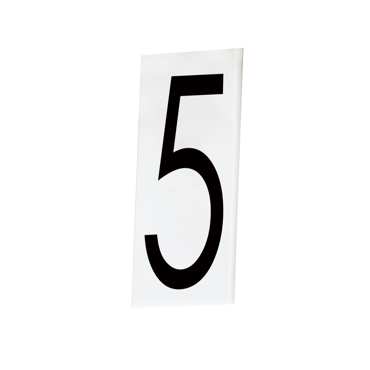 53635WT House Number 5 - Singleton Set, White