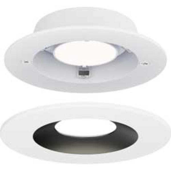 Crisp 5'' LED Recessed DownLight 3000K - Round, White/Black