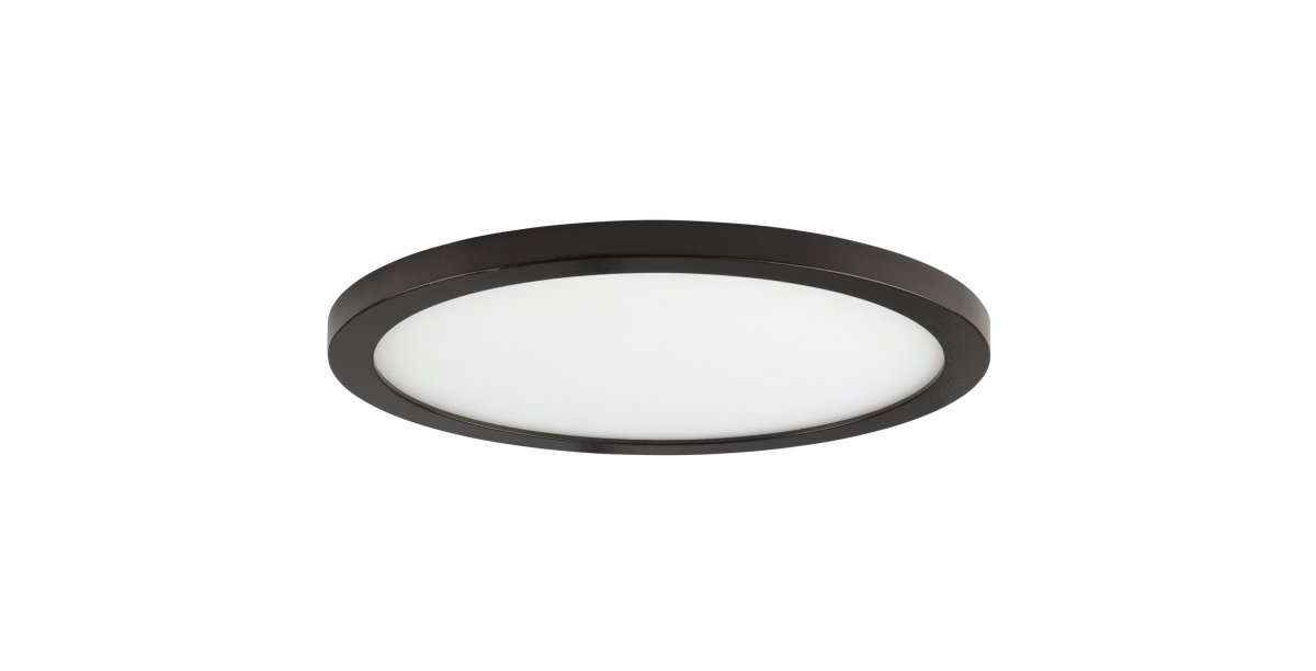58710WTBZ Wafer 5 in. Round LED Surface Flush Mount, 3000K - Bronze