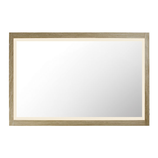 Picture of ET2 Lighting E42054-OK Sawyer 48 x 32 in. Framed LED Mirror - Oak