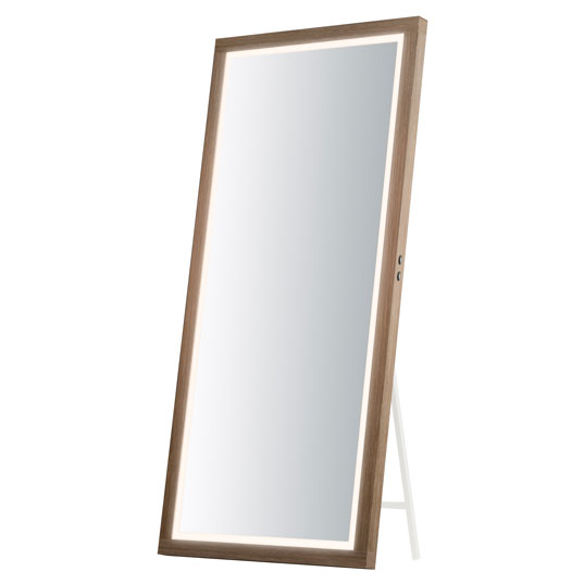 Picture of ET2 Lighting E42057-OK Sawyer 68 x 32 in. Framed LED Mirror - Oak