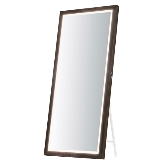 Picture of ET2 Lighting E42057-WN Sawyer 68 x 32 in. Framed LED Mirror - Walnut