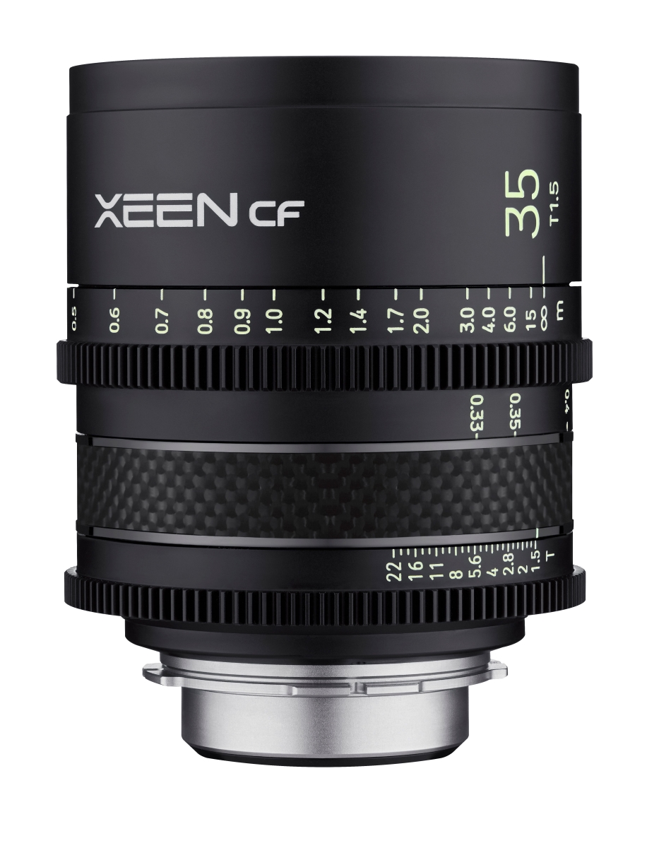 CFX35-C 35 mm T1.5 Wide Angle Pro Cinema Lens for Canon EF Mount Camera, Black