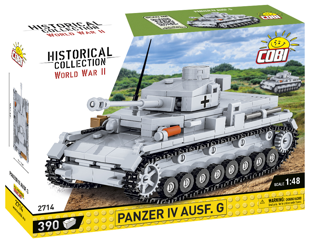 -2714 Historical Collection World War II Panzer IV AUSF. G Tank -  COBI, COBI-2714