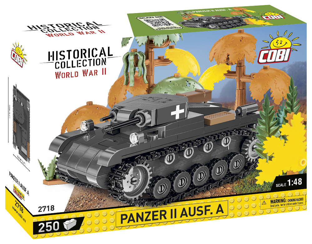 -2718 Historical Collection World War II Panzer II Ausf. A Tank -  COBI, COBI-2718