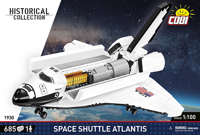 Space Shuttle Atlantis Model - Multicolor - 1:100 Scale - 685 Pieces - Educational Toy