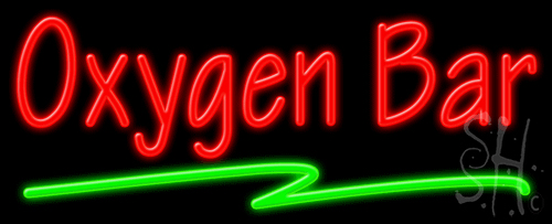 Everything Neon N102-0647 Oxygen Bar Neon Sign 13" Tall x 32" Wide x 3" Deep -  The Sign Store