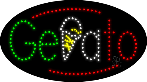 Gelato Animated Led Sign 15" x 27"