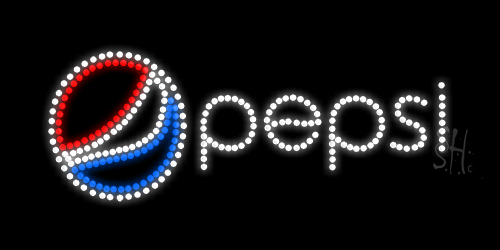 L-HSP0095 Pepsi Animated LED Sign 12" x 24" -  Everything Neon