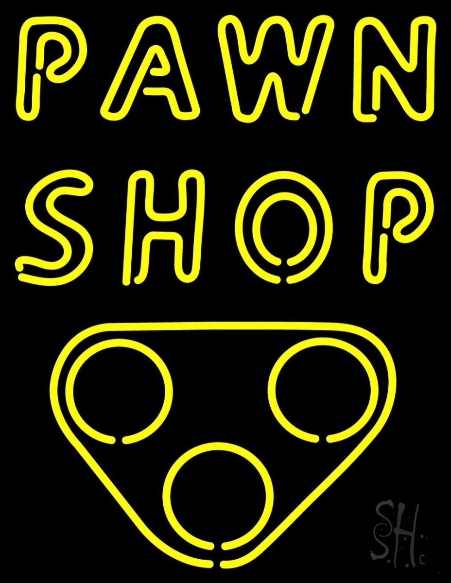 Everything Neon N105-2400 Double Stroke Pawn Shop LED Neon Sign 15 x 19 - inches -  The Sign Store