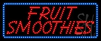 Everything Neon L100-9848 Fruit Smoothies Animated LED Sign 13" Tall x 32" Wide x 1" Deep -  The Sign Store