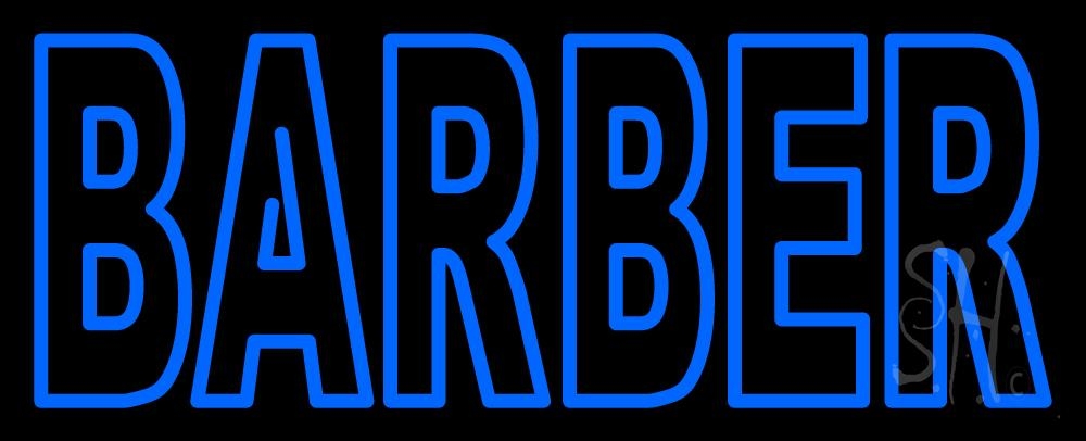 Everything Neon  Double Stroke Barber LED Neon Sign 10 x 24 - inches
