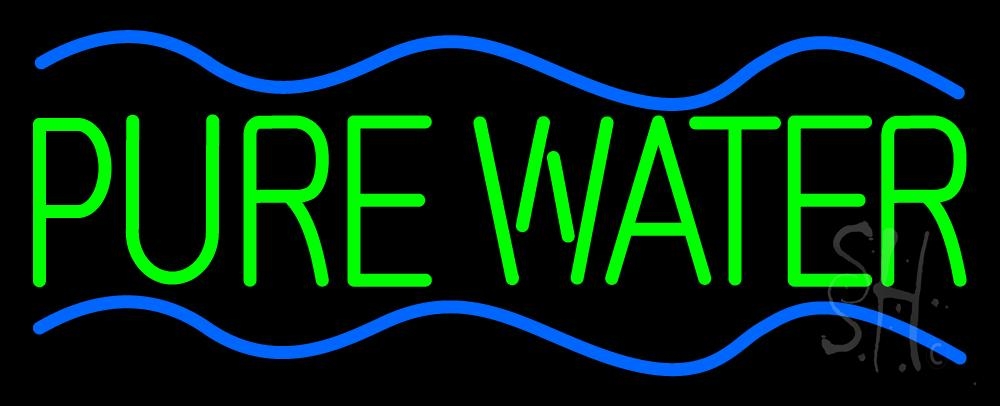 Everything Neon  Green Pure Water LED Neon Sign 10 x 24 - inches