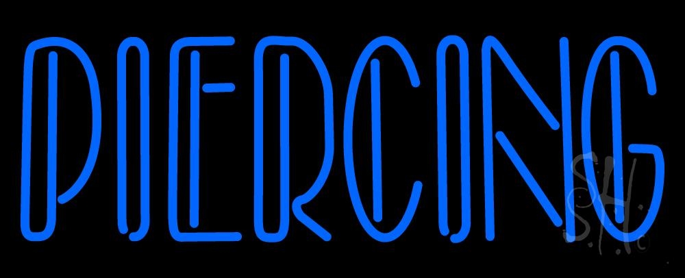 Everything Neon  Double Stroke Piercing LED Neon Sign 10 x 24 - inches
