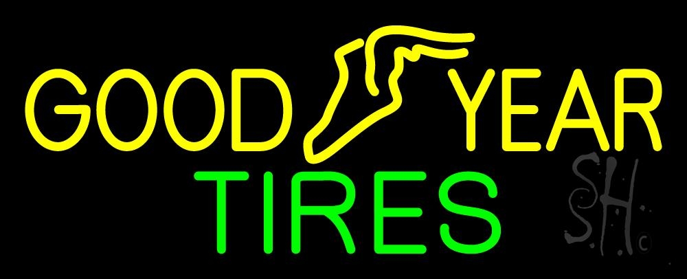 Everything Neon N105-5739 Goodyear Tires LED Neon Sign 10 x 24 - inches -  The Sign Store