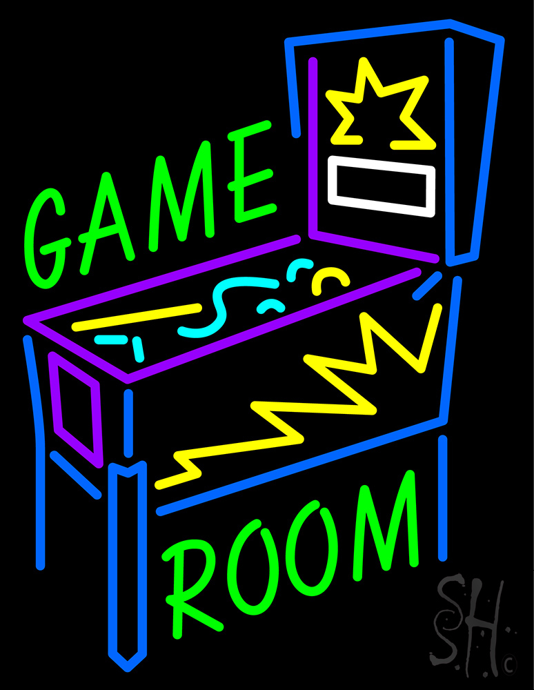 N105-17862-clear Game Room Pinball Machine Clear Backing Neon Sign - Multi Color - 31 in. Tall x 24 in. Wide