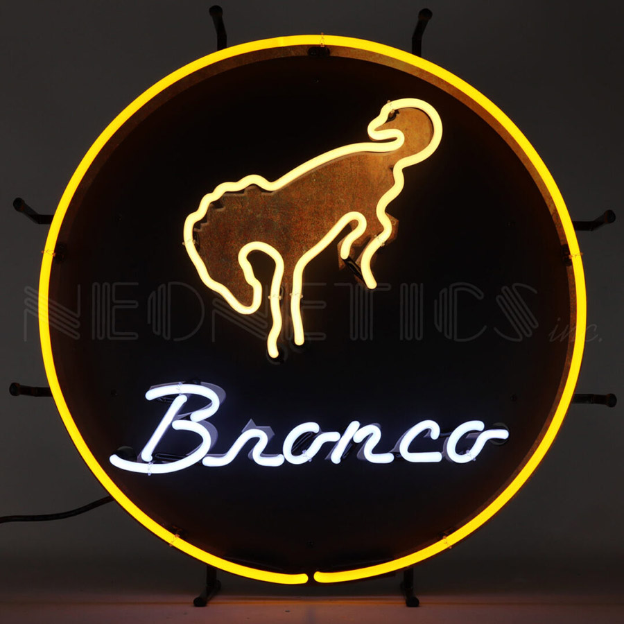 Ford Bronco Neon Sign 24" x 24" x 4"