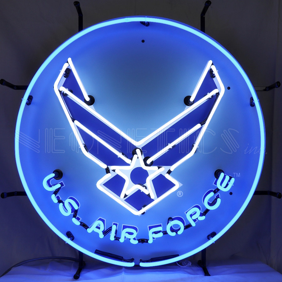 United States Air Force Usaf Neon Sign 24" x 24" x 4"