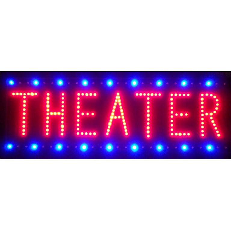 Theater Led Sign 16" Tall x 26" Wide x 1" Deep