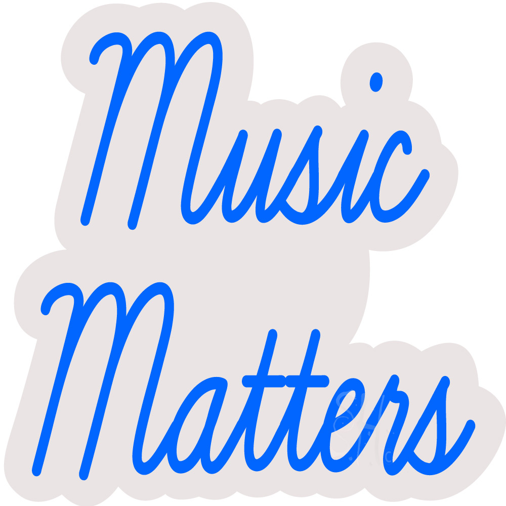 Picture of Everything Neon ENQ-60420 Music Matters Contoured Clear Backing LED Neon Sign 16 x 16 - inches