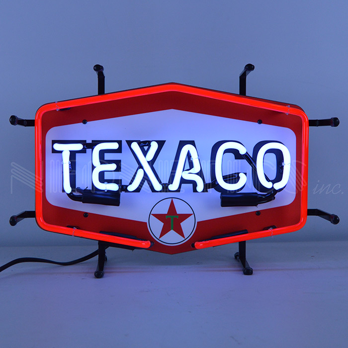 Texaco Hexagon Junior Neon Sign 11" x 17" x 6"
