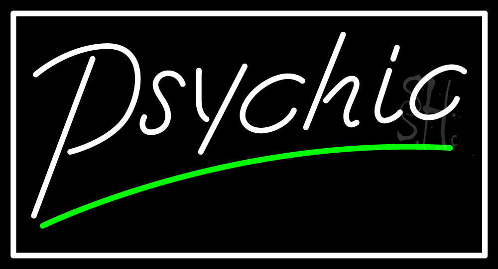 Picture of Everything Neon ENQ-61025 White Psychic Green Line LED Neon Sign 13 x 24 - inches
