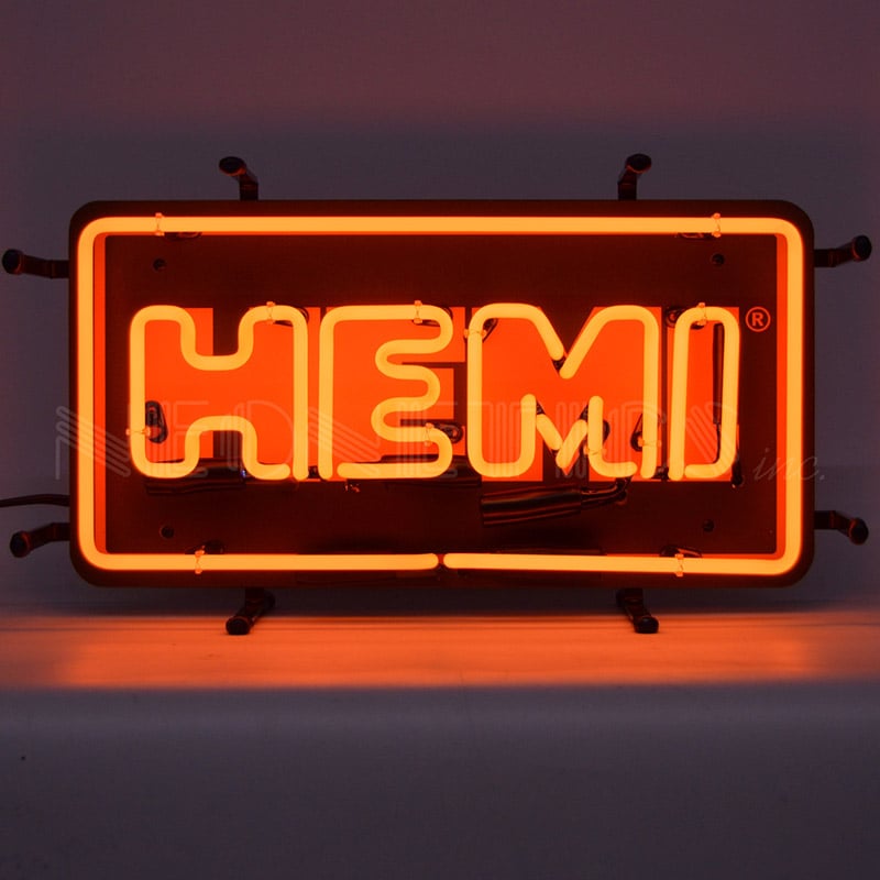 Hemi Junior Neon Sign 10" x 17" x 4"