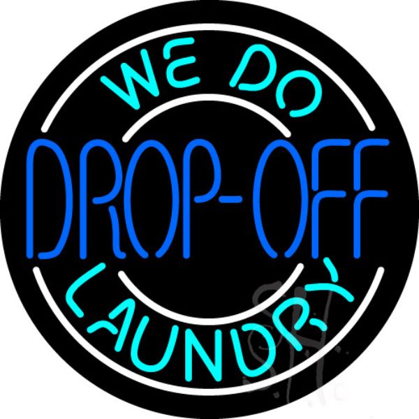 Picture of Everything Neon ENQ-60468 We Do Drop Off Laundry LED Neon Sign 18 x 18 - inches