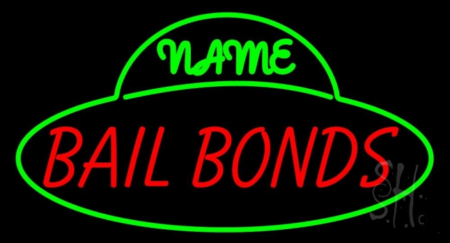 Custom Bail Bonds LED Neon Sign 13 x 24 - inches