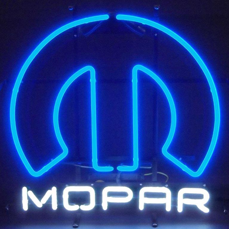 Mopar Omega Neon Sign 23" Tall x 23" Wide x 4" Deep