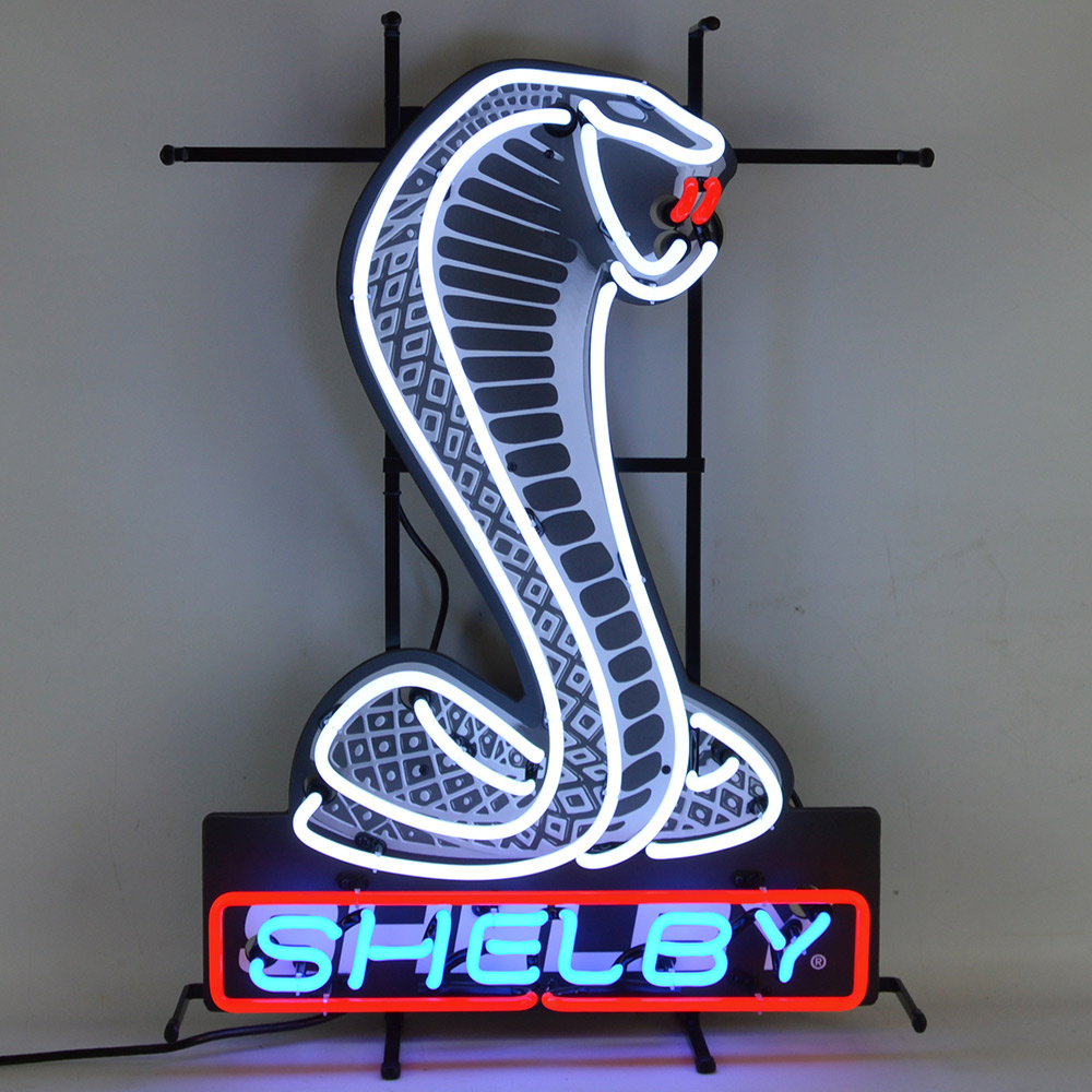 NV-700-0229 Shelby Cobra Neon Sign With Backing 28" Tall x 20" Wide x 6" Deep