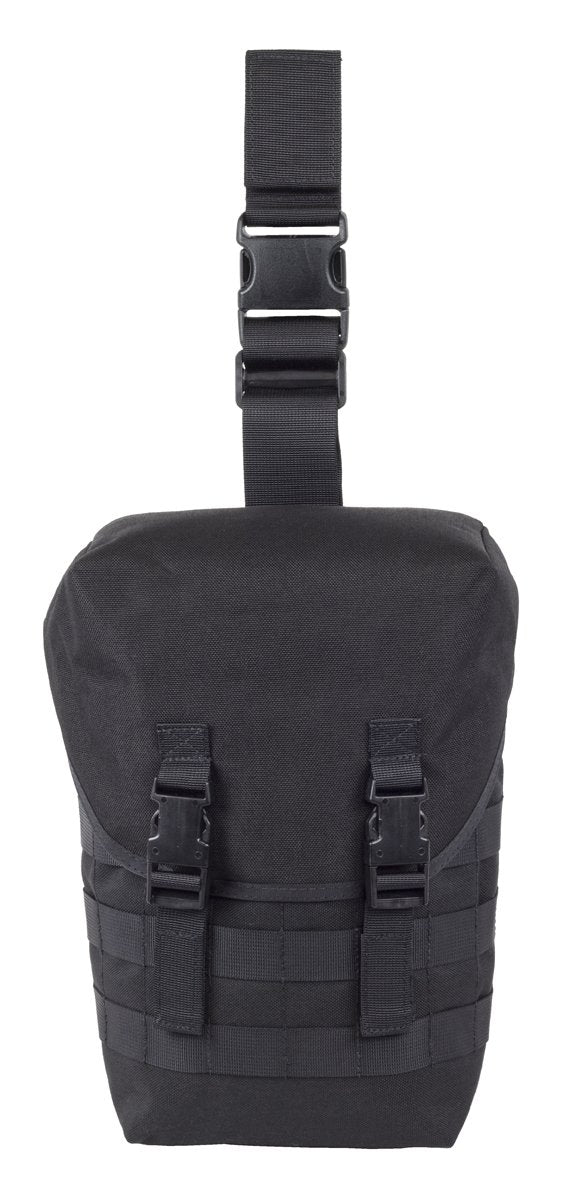 MMC251-B Unisex Can-Ready Gas Mask Pouch, Black