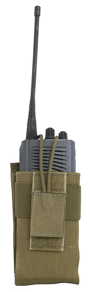 ME140-T Unisex Molle Radio Pouch, Coyote Tan