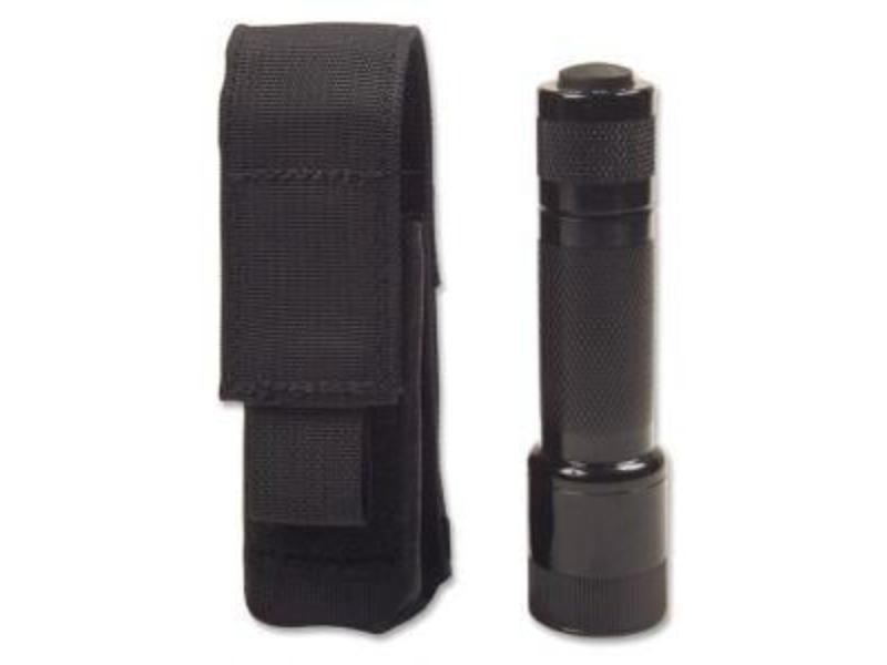 HL-130-B Unisex Hook & Loop Attach Flashlight Pouch, Black