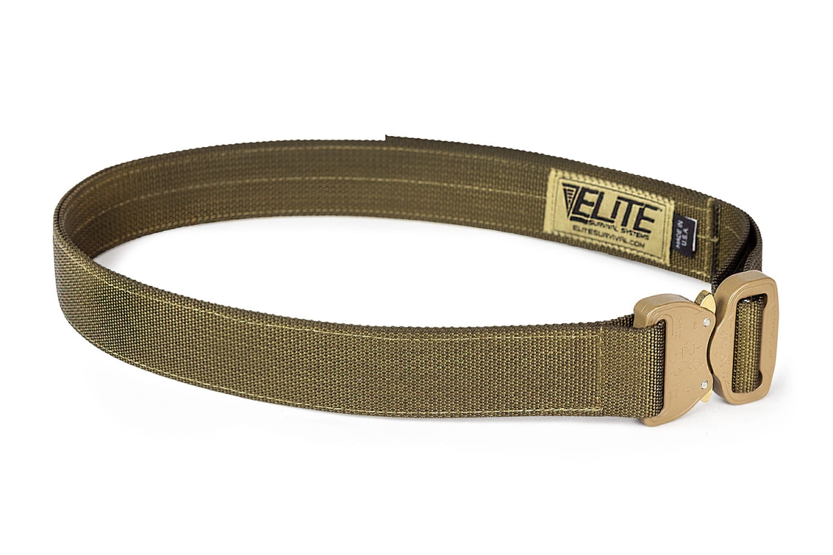 Elite Survival Systems CO Shooter's Belt with Cobra Buckle - XX Large - Tan