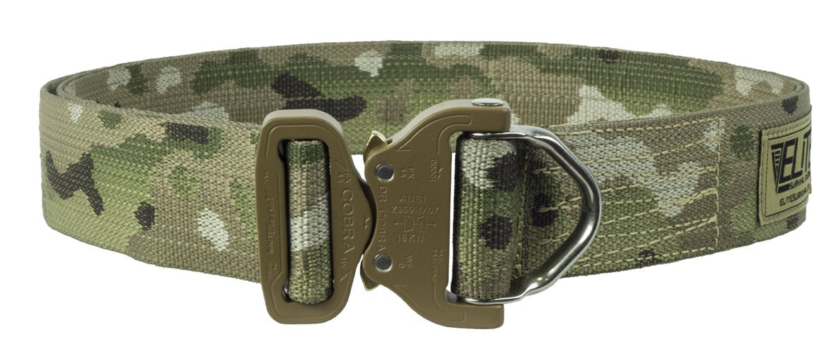 CRB-M-XL Unisex Elite Cobra Riggers Belt with D-Ring Buckle, Multicam - Extra Large