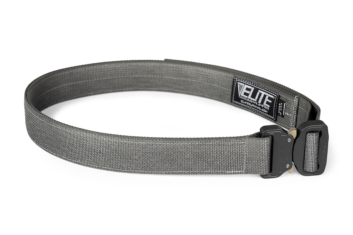 Elite Survival Systems CO Shooter's Belt with Cobra Buckle - Extra Large - Wolf Grey
