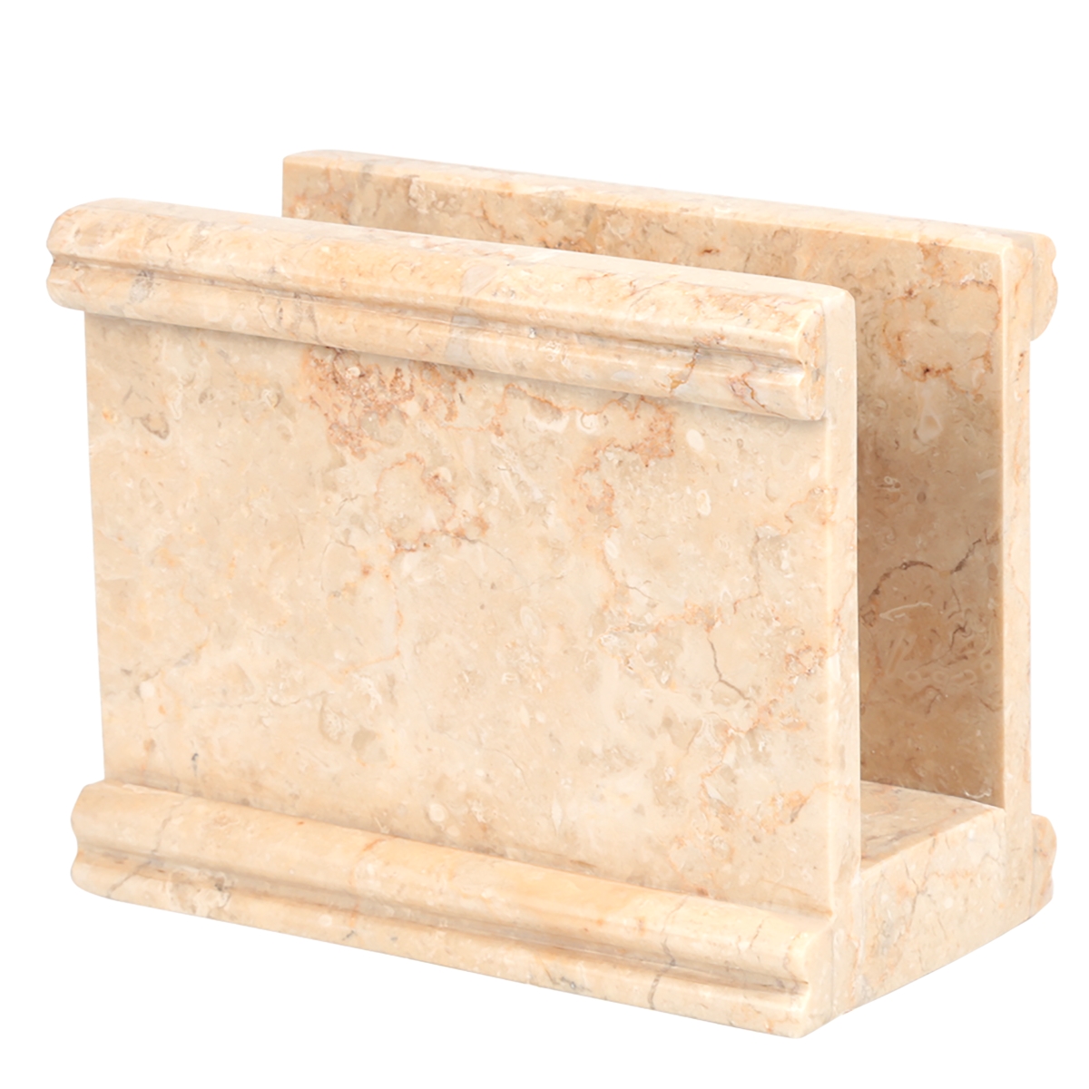 Picture of CREATIVE HOME 32983 Creative Home Natural Champagne Marble Stone Napkin Holder&#44; Stand&#44; Dispenser&#44; Column Collection&#44;Beige