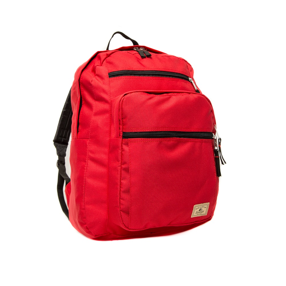 DP3000-RD Multi-Compartment Daypack with Laptop Pocket, Red