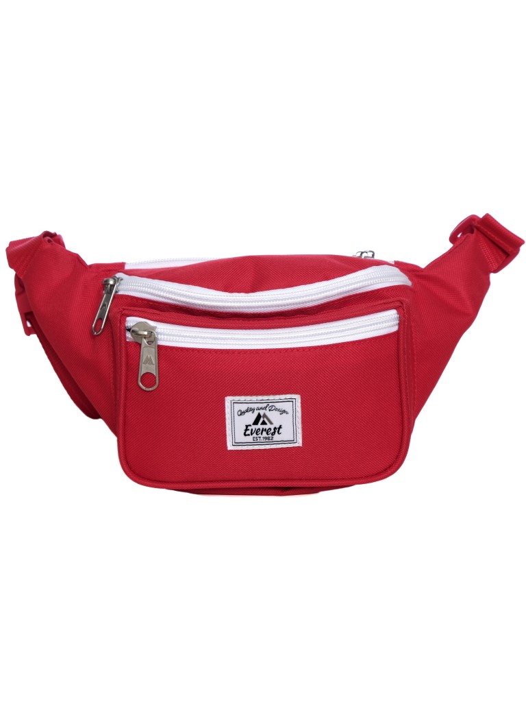 Picture of Everest 044KDJ-RD-WHT Signature Fanny Pack&#44; Red & White