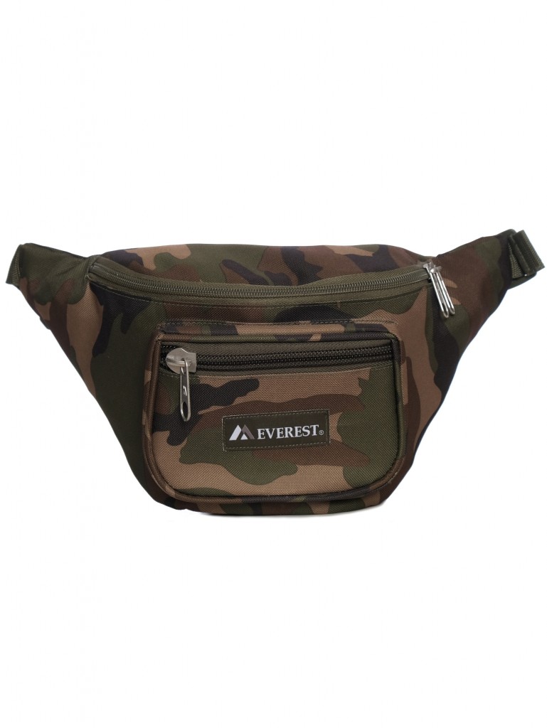 Picture of Everest C044XLD-CAMO Woodland Camo Waist Pack&#44; Jungcamo - Large