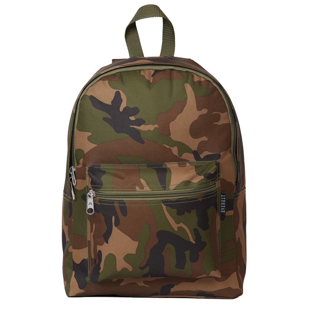 C1045K-CAMO Woodland Camo Basic Backpack