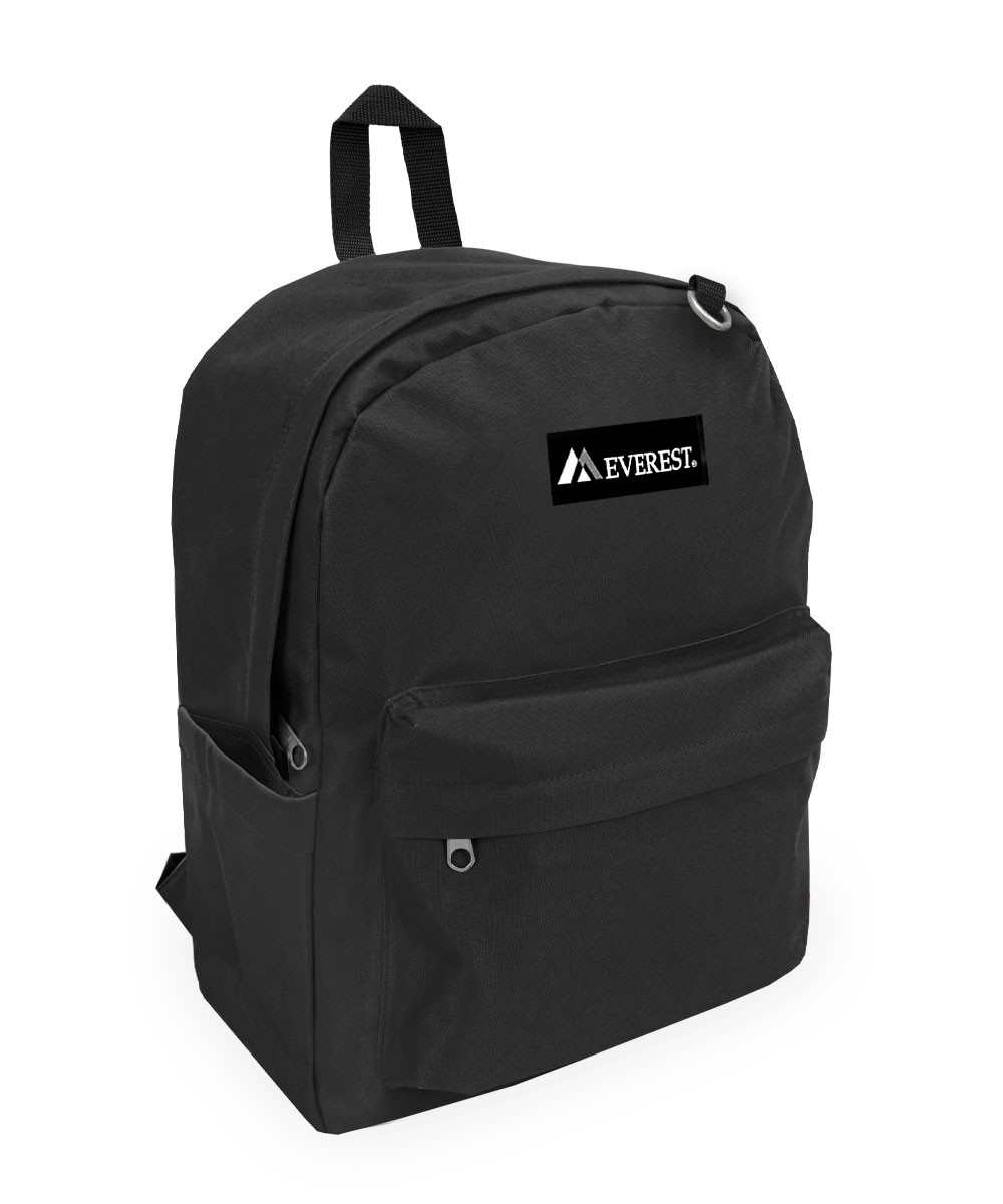 2045DLX-BK  CLASSIC LAPTOP BACKPACK W/ SIDE POCKET