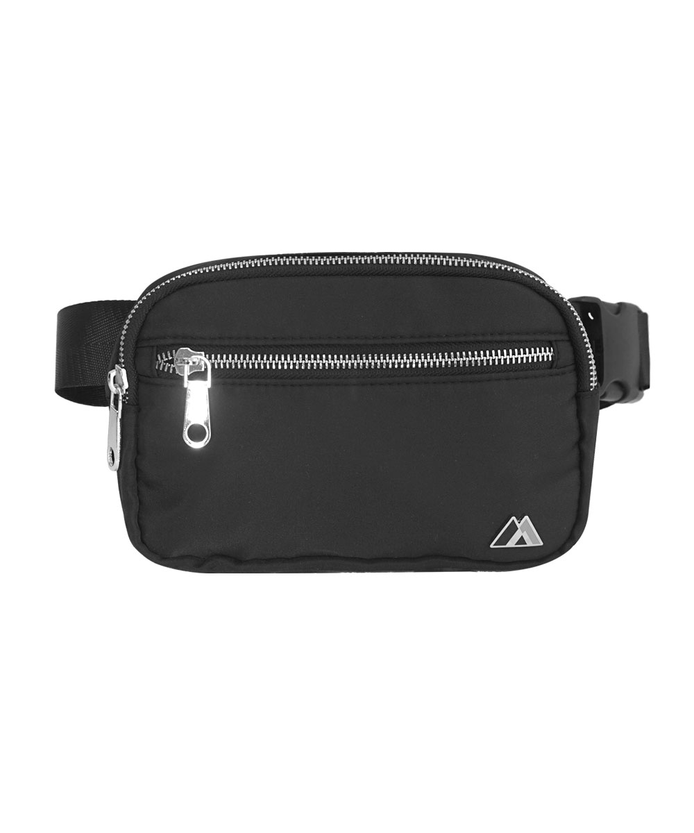 WP3000-BK 7.5 x 5 x 2 in. Premium Waist Pack, Black - Standard
