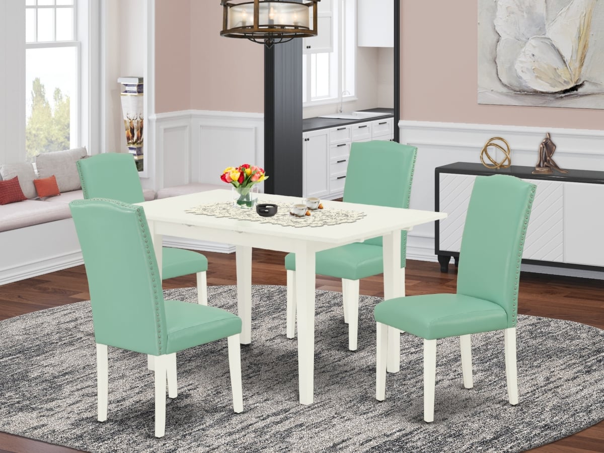 5 Piece Norfolk Dining Set - Linen White