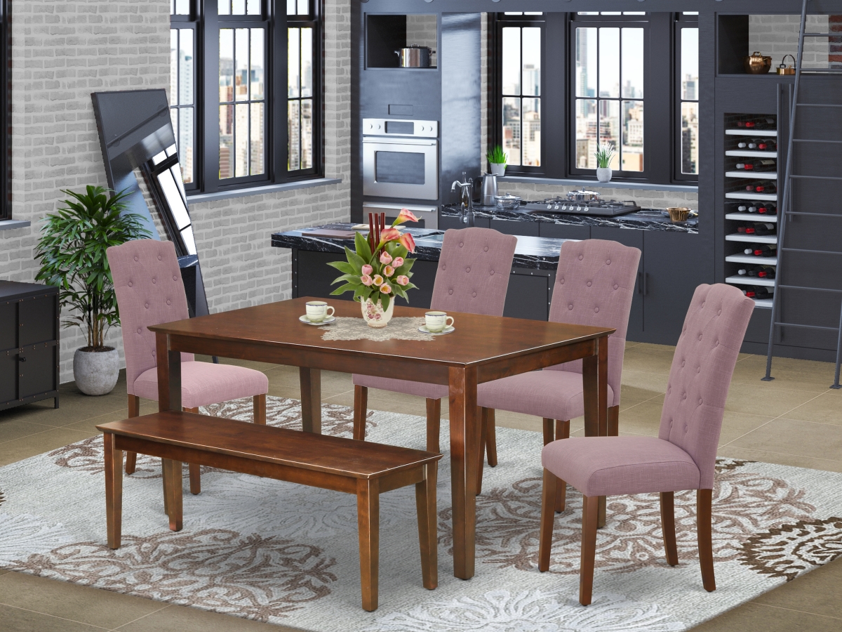6 Piece Dudley Dining Set - Mahogany