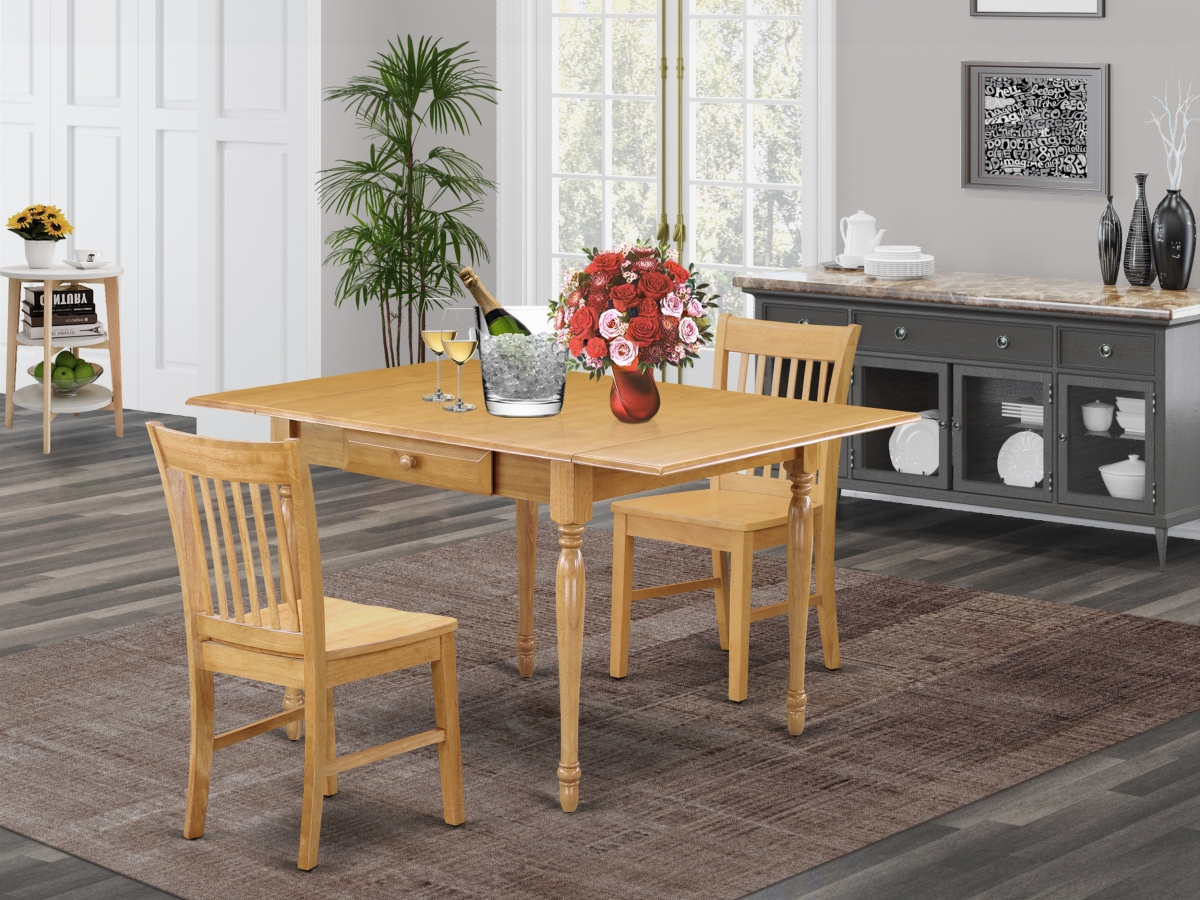3 Piece Monza Dining Room Set - Oak