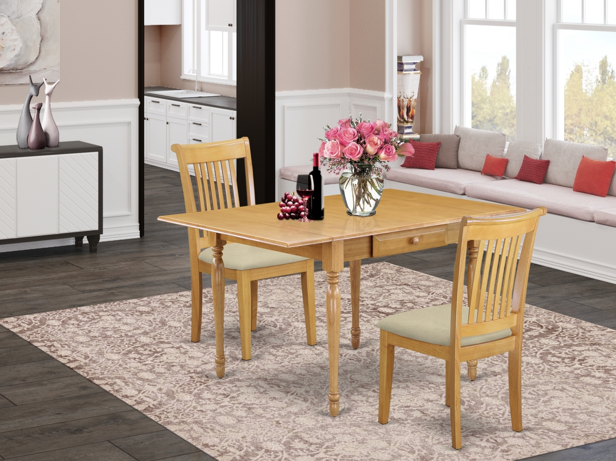 3 Piece Monza Dinette Set - Oak