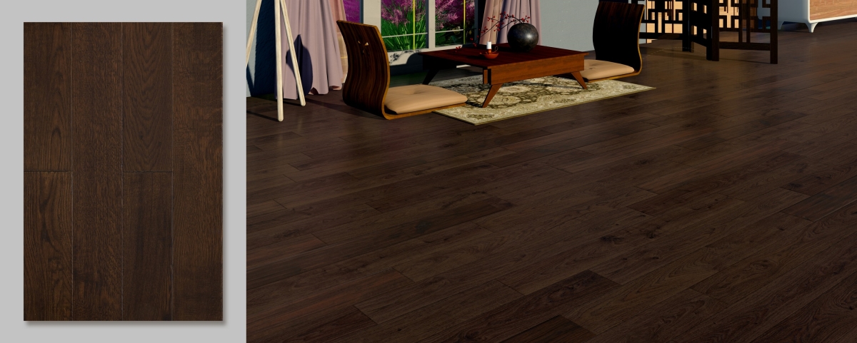 SP-5OH03 0.5 x 5 in. Sango Premier European Oak Autumn Brown Handscraped Engineered Hardwood Flooring -  East West Furniture