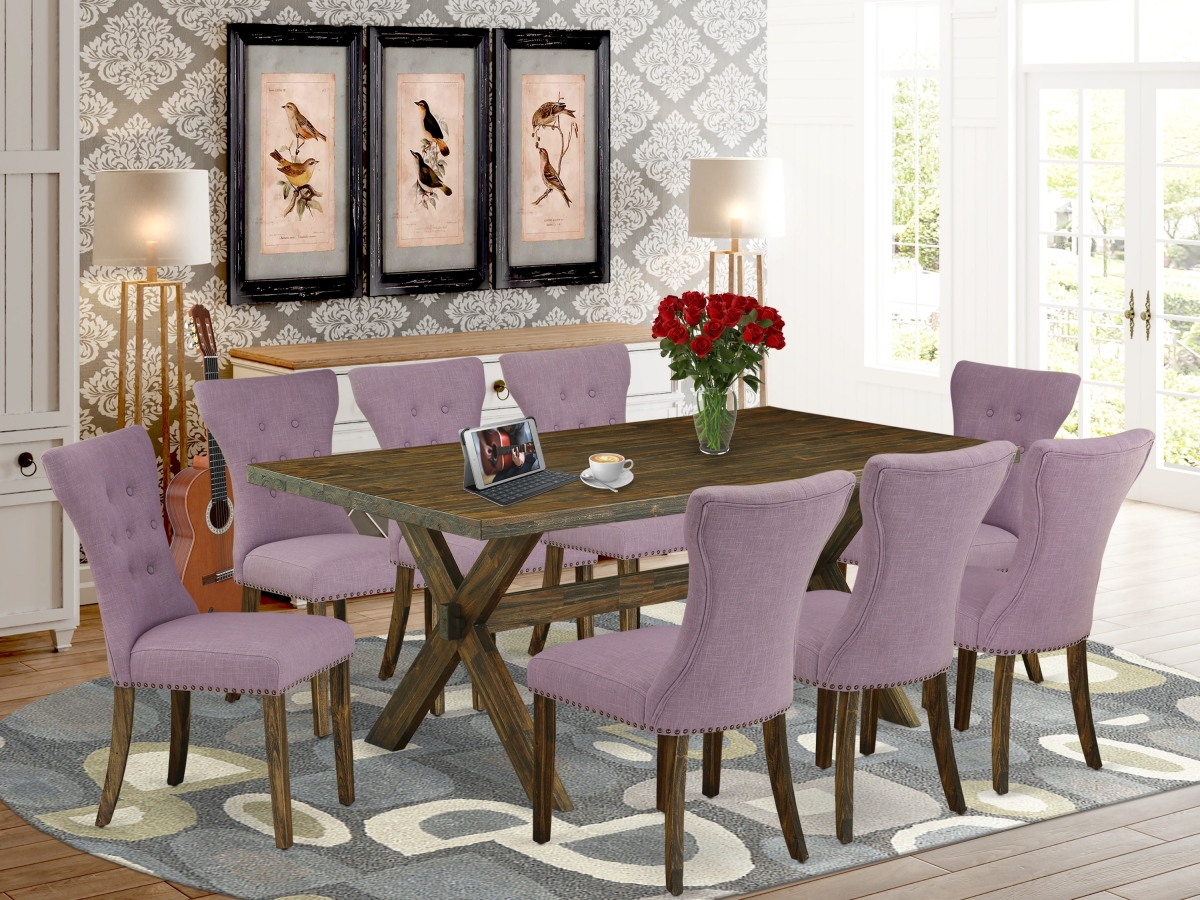 9 Piece X-Style Kitchen Furniture Set - Dahlia